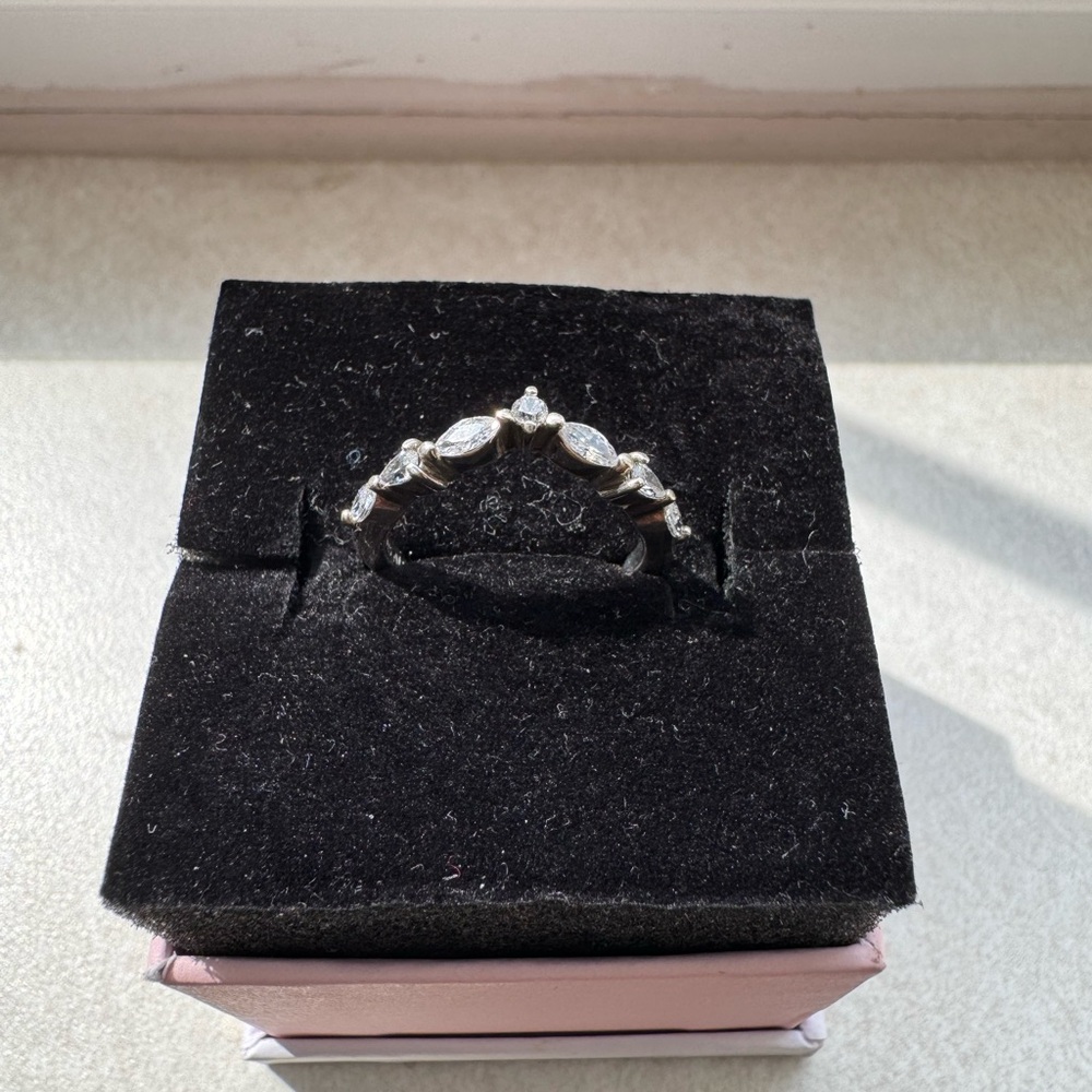 Pandora Princess Sparkle Wishbone Ring - Picture 3 of 7